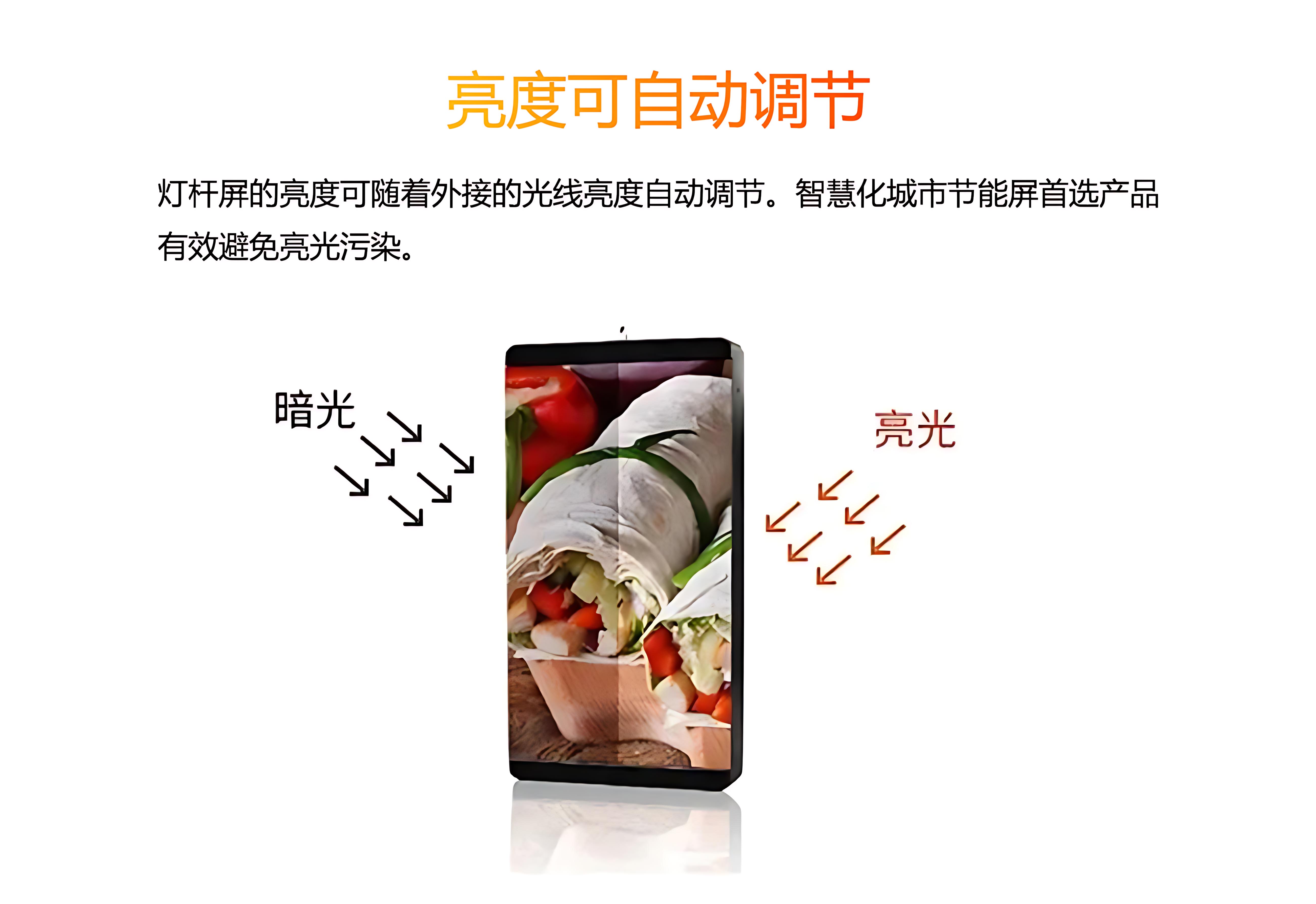 單雙面LED燈桿屏詳情